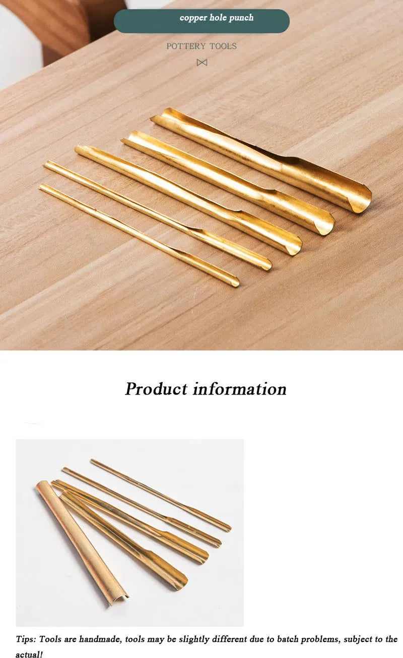 Corrosion-resistant Brass Pottery Hole Punch