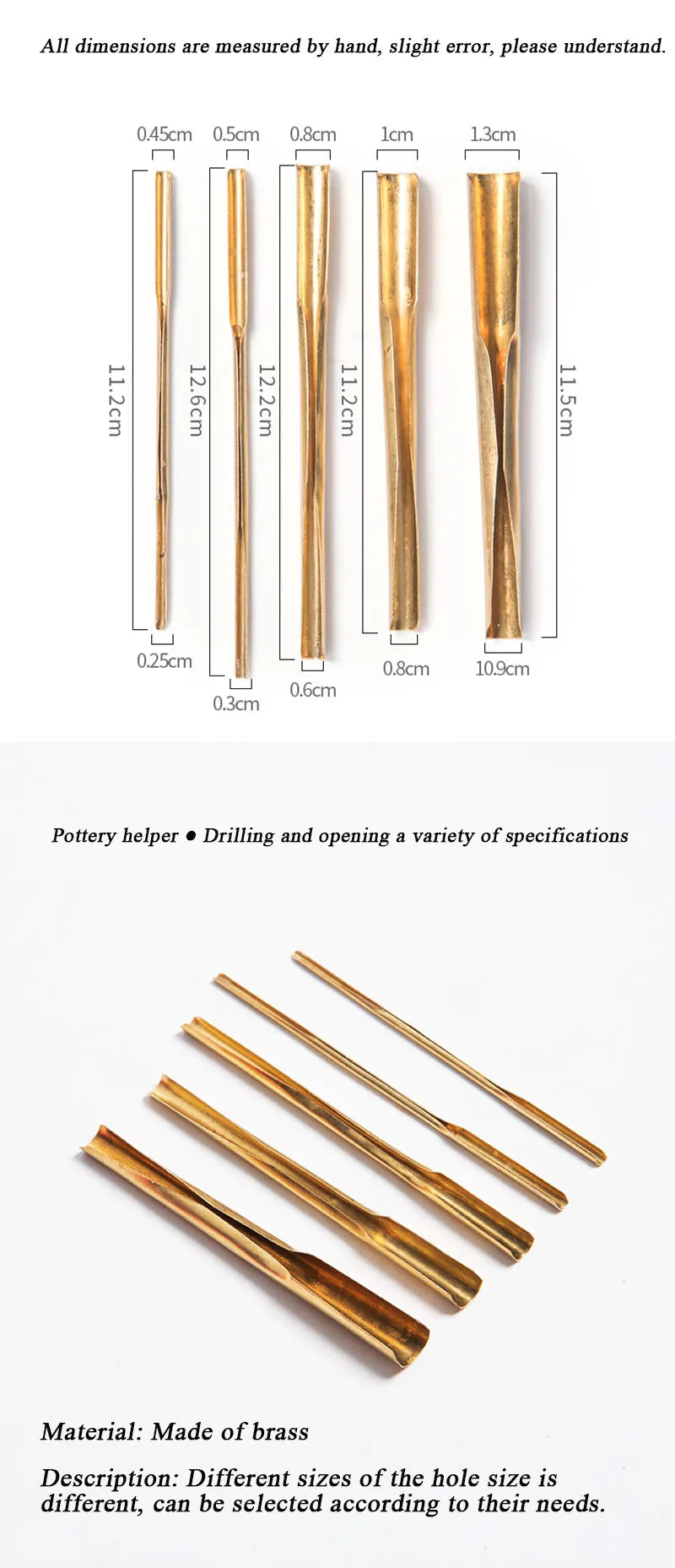 Corrosion-resistant Brass Pottery Hole Punch