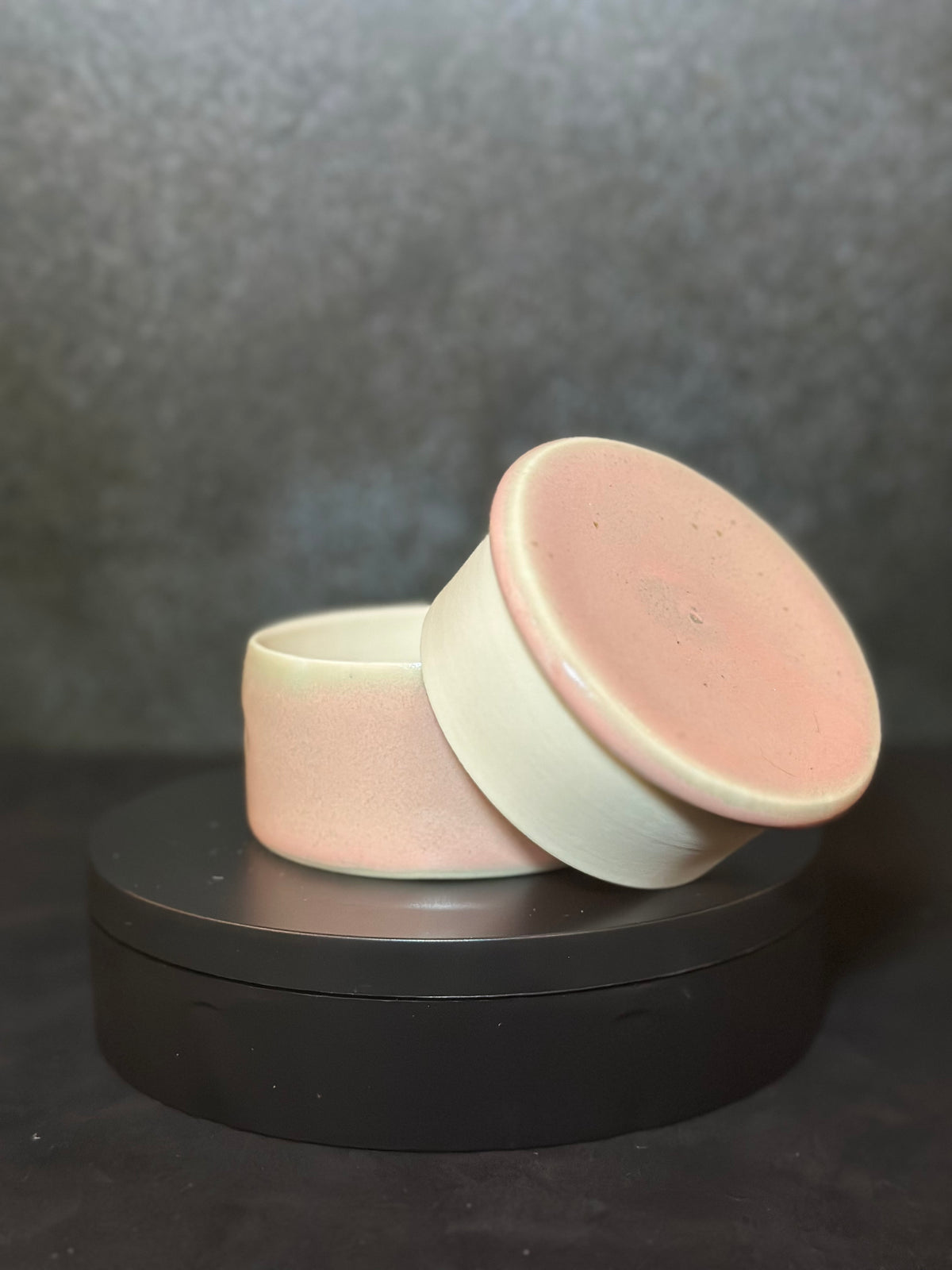 Blush Pink Ceramic Butter Keeper