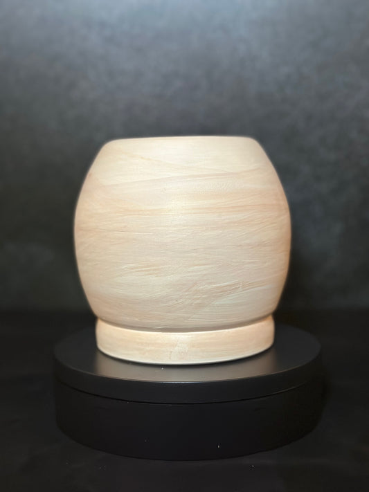 Ivory Raku Jar