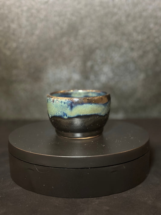 Midnight Tide Ceramic Sake Cup