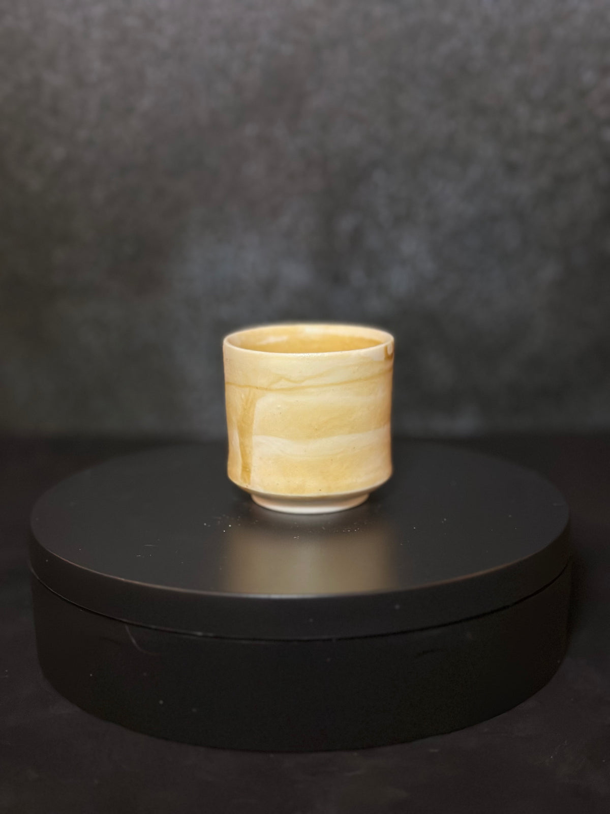 Golden Sand Ceramic Sake Cup