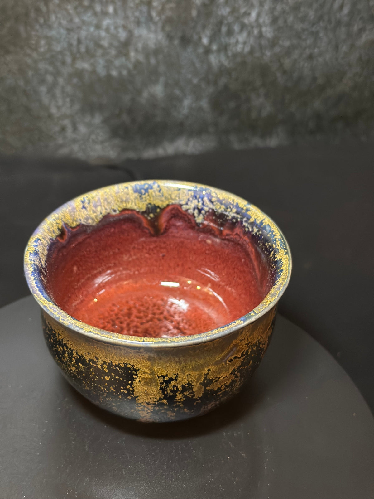 Ember & Gold Ceramic Sake Cup