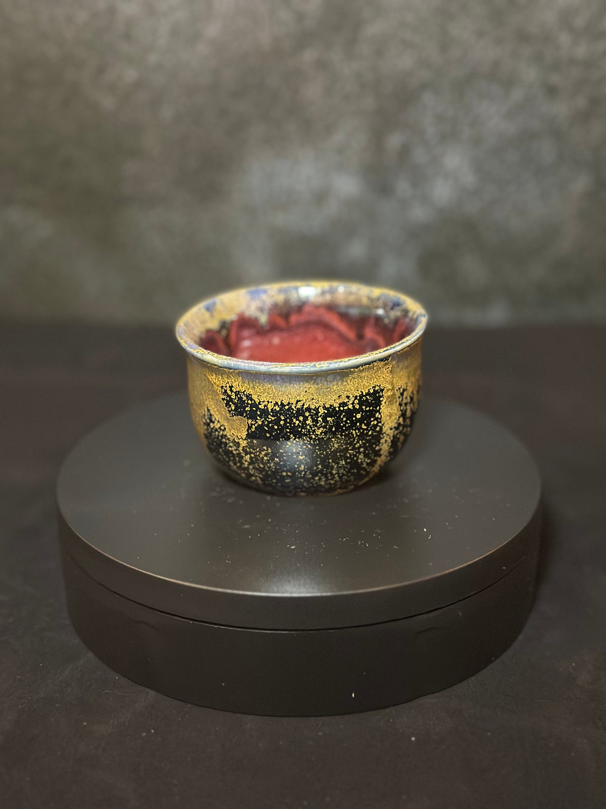 Ember & Gold Ceramic Sake Cup