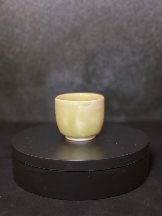 Warm Green Longquan Celadon Sake Cup