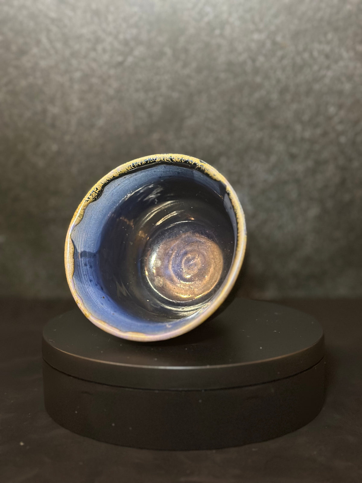 Midnight Gold Ceramic Tea Cup